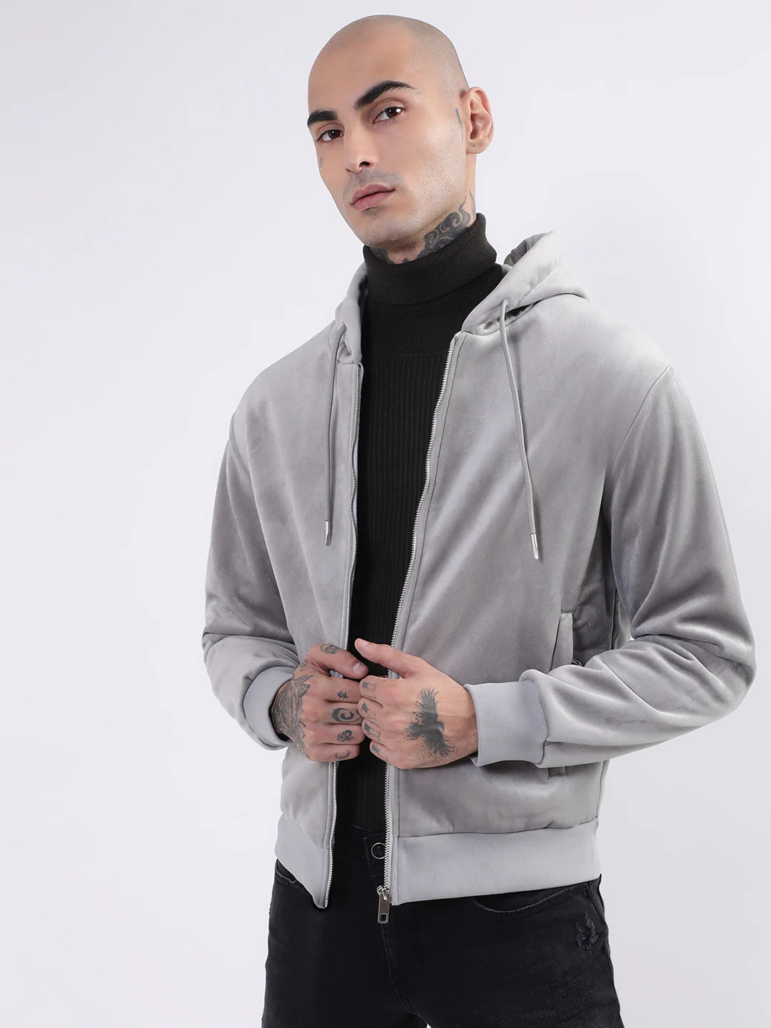 Antony Morato Men Grey Hooded Sweatshirt - Image 4