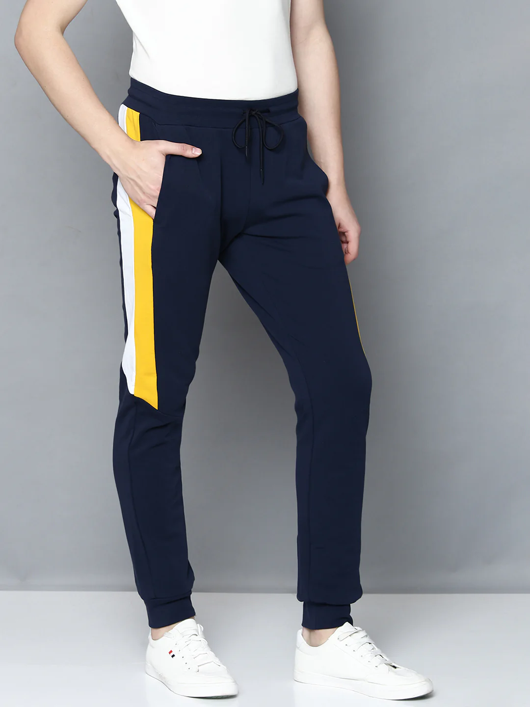 Antony Morato Men Blue Solid Slim Fit Sweatpant - Image 3