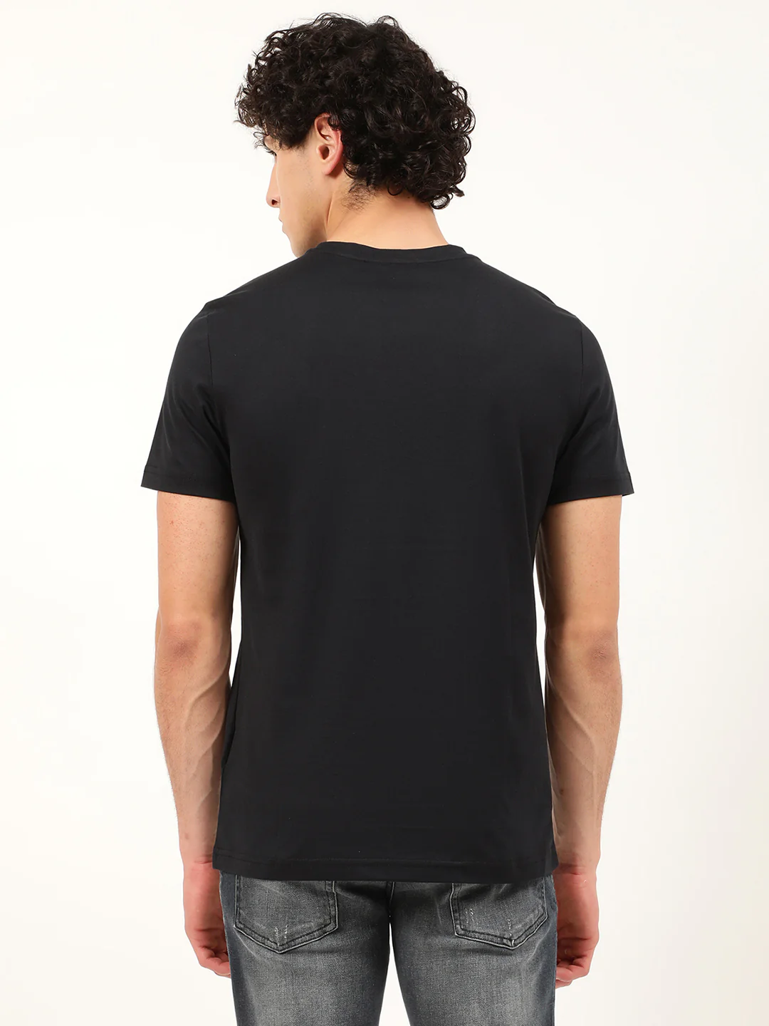 Antony Morato Blue Ink Logo Slim Fit Tshirt - Image 2
