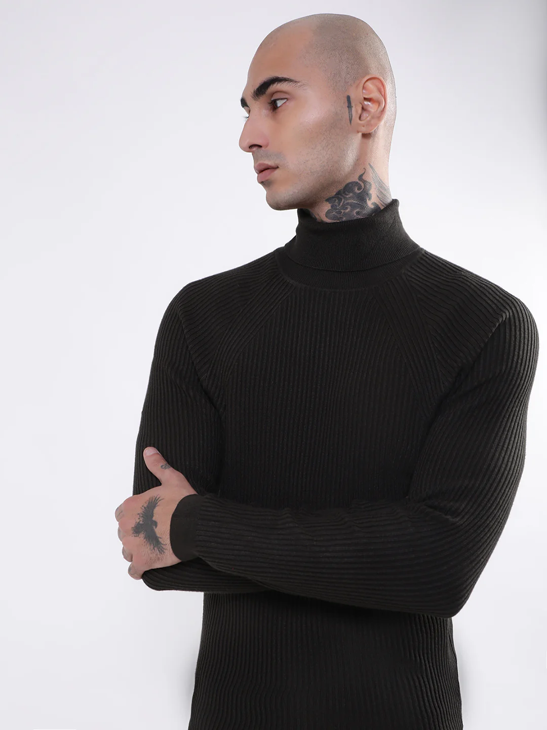 Antony Morato Men Black Ribbed Pullover Sweater - Image 3