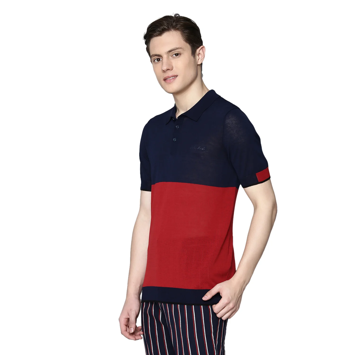 Antony Morato Men Red Solid Round Neck Sweater - Image 4