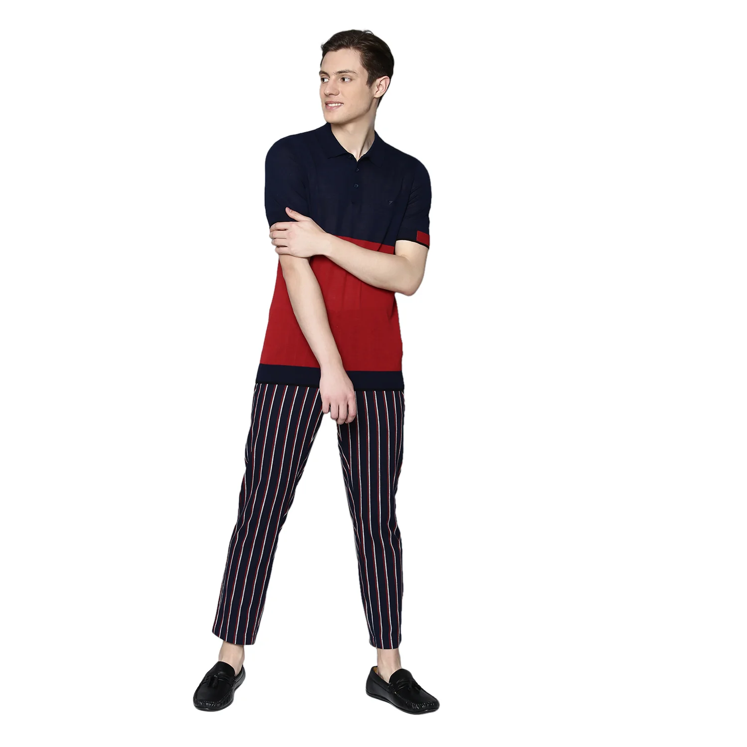 Antony Morato Men Red Solid Round Neck Sweater - Image 5