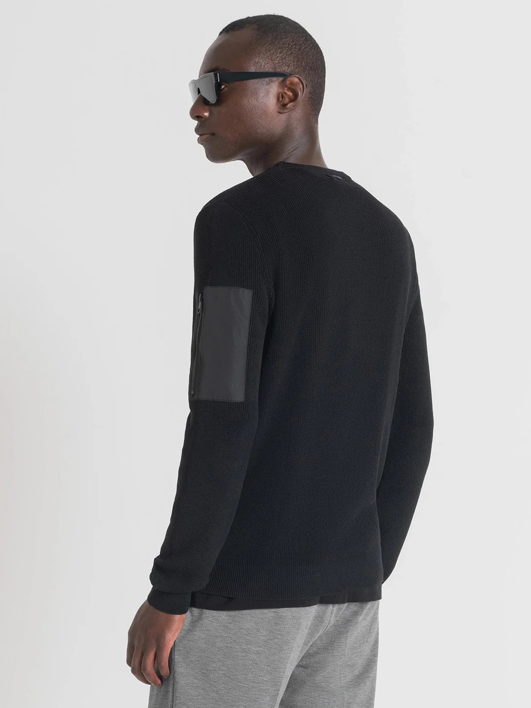Antony Morato Men Black Pullover Sweater - Image 2