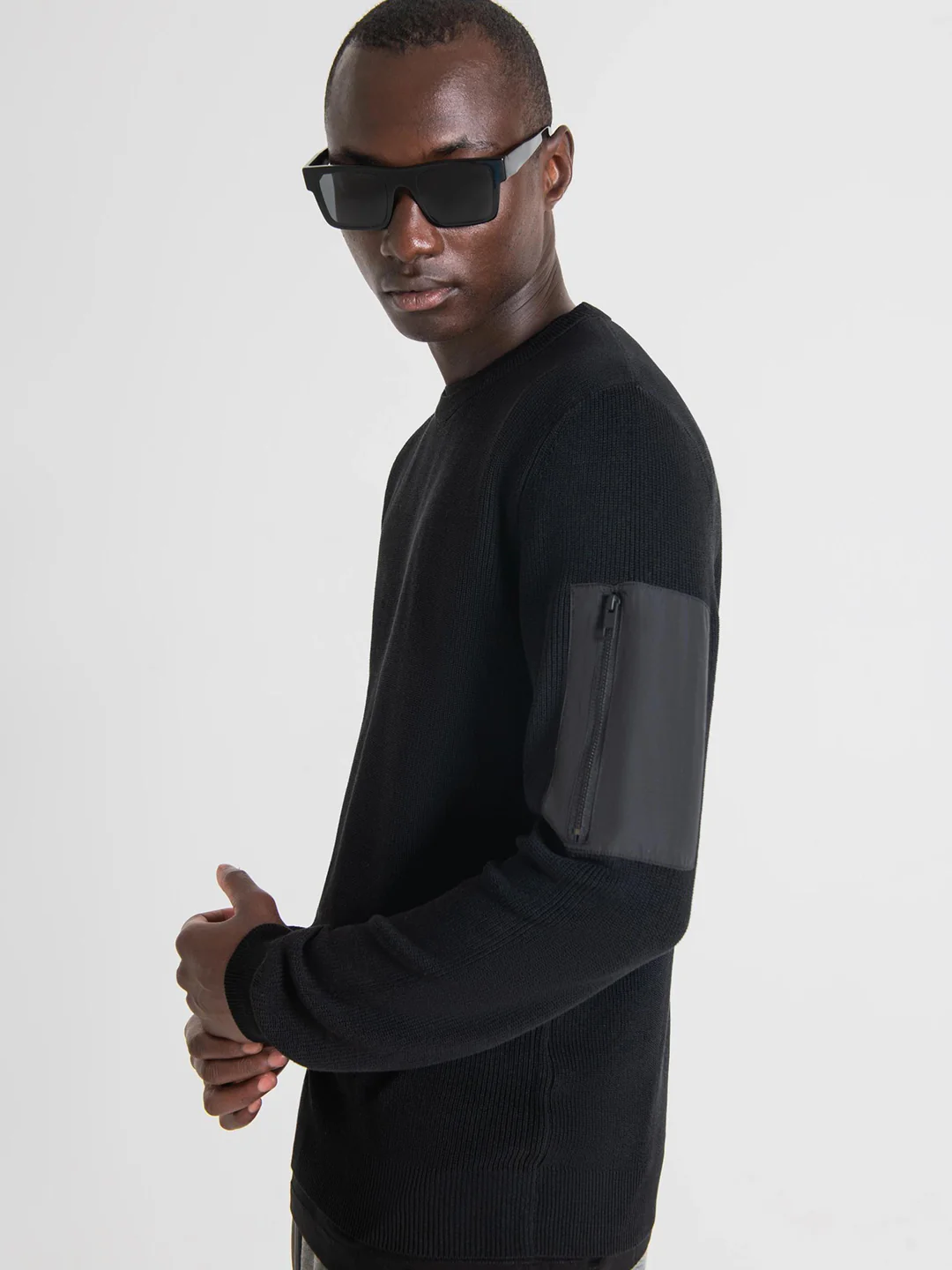 Antony Morato Men Black Pullover Sweater - Image 3