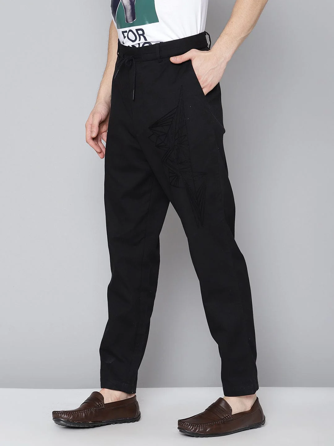 Antony Morato Men Black Slim Fit Trouser - Image 2