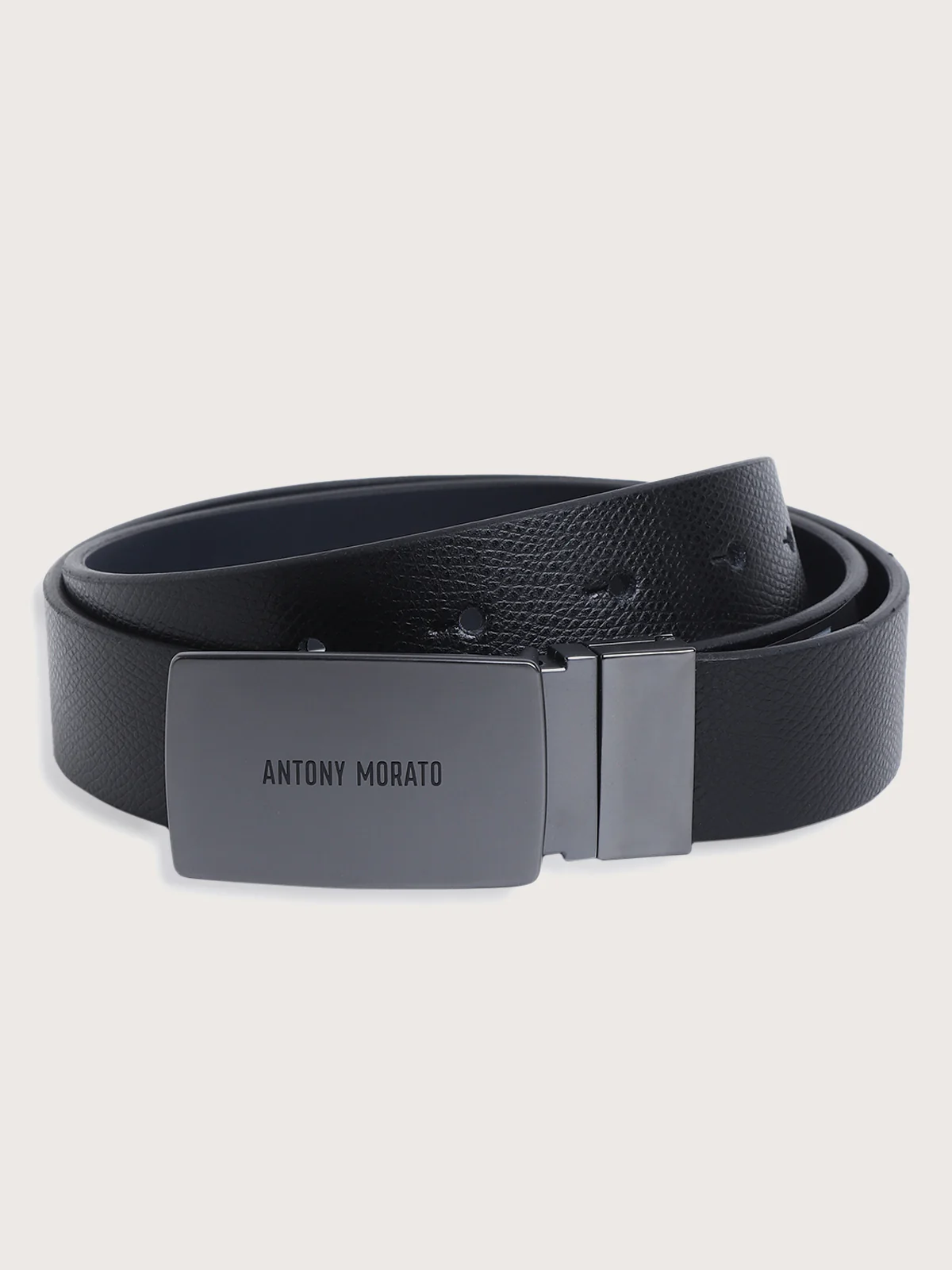 Antony Morato Men Push Pin Leather Reversible Belt - Image 4