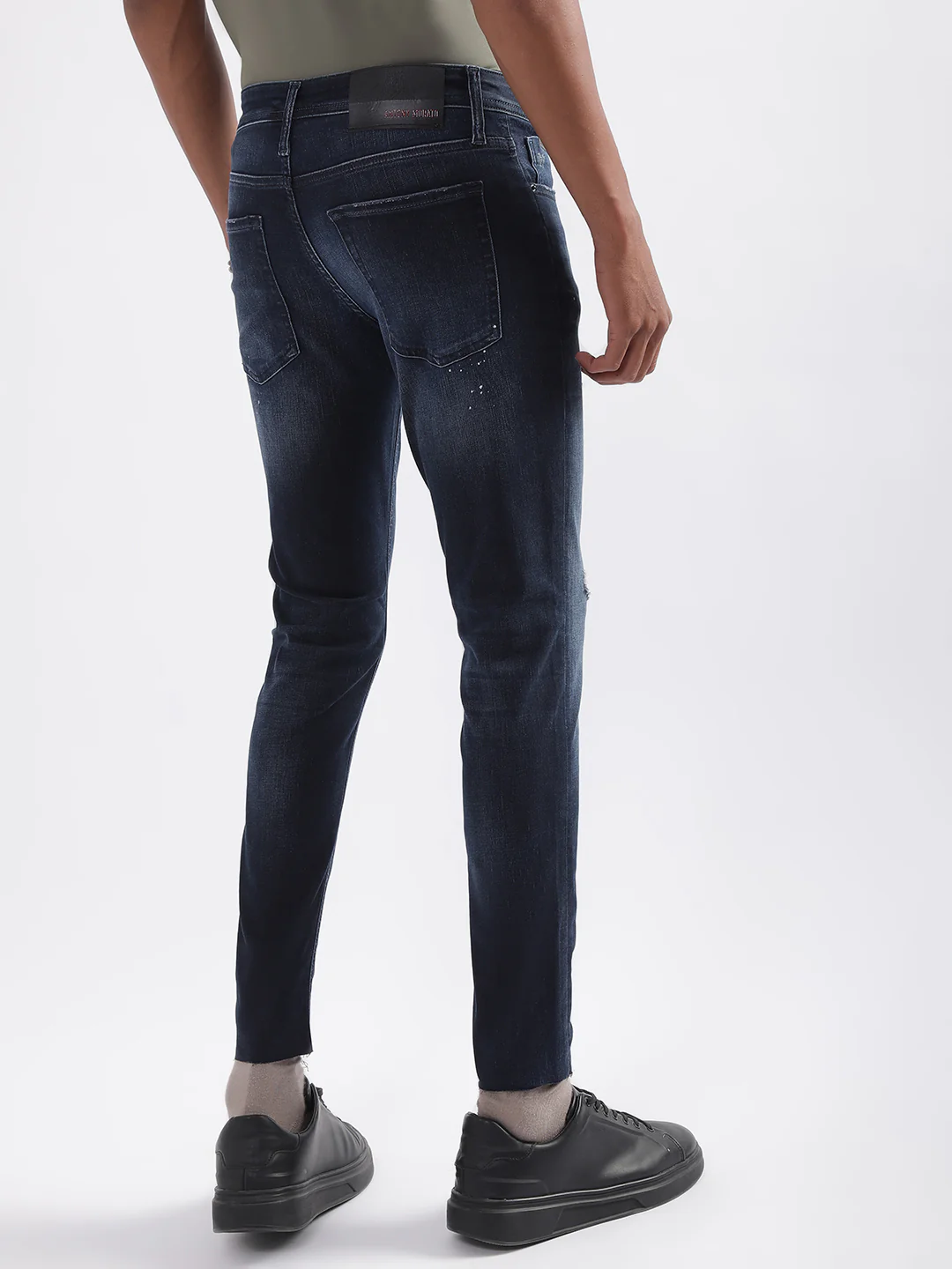 Antony Morato Men  Super Skinny Fit Low Distress Heavy Fade Jeans - Image 3