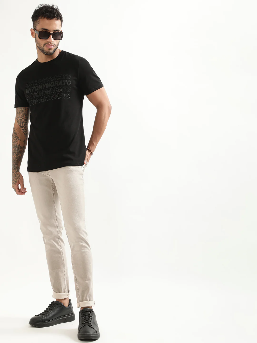 Antony Morato Men Super Skinny Fit Stretchable Cotton Jeans - Image 4