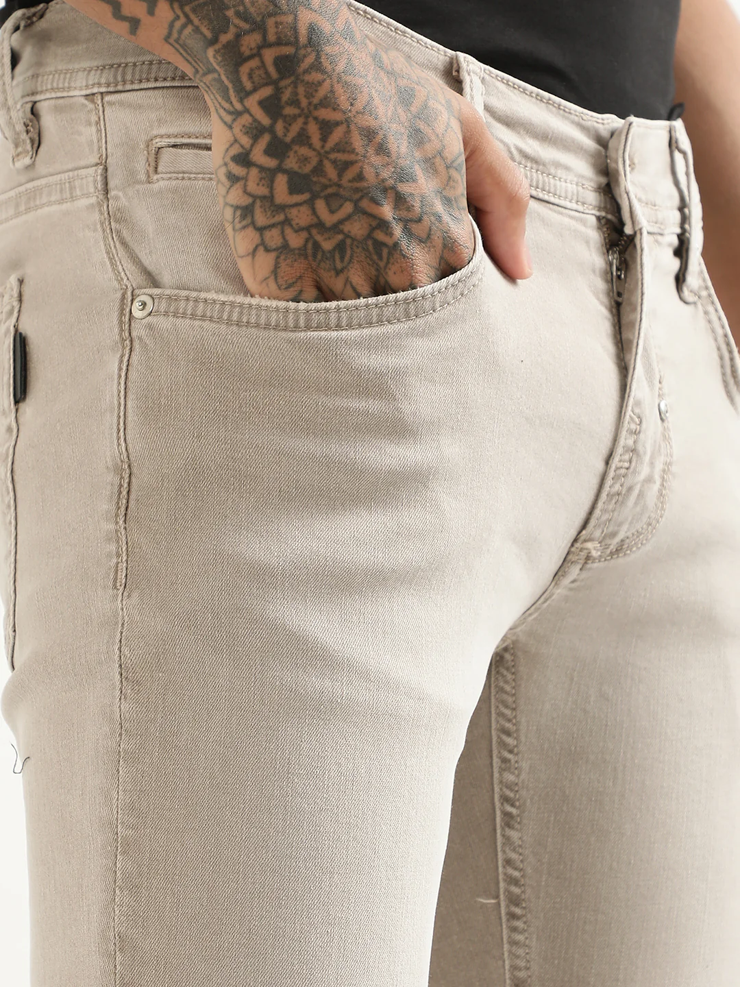 Antony Morato Men Super Skinny Fit Stretchable Cotton Jeans - Image 5