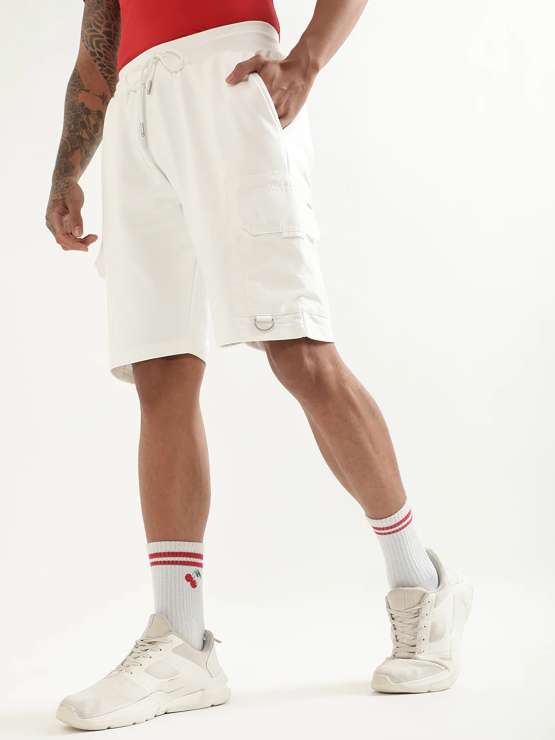 Antony Morato Men Mid-Rise Cotton Shorts - Image 3
