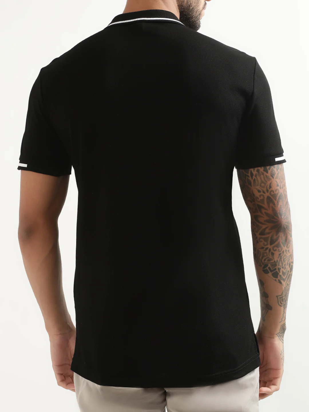 Antony Morato Black Slim Fit Polo Tshirt - Image 5
