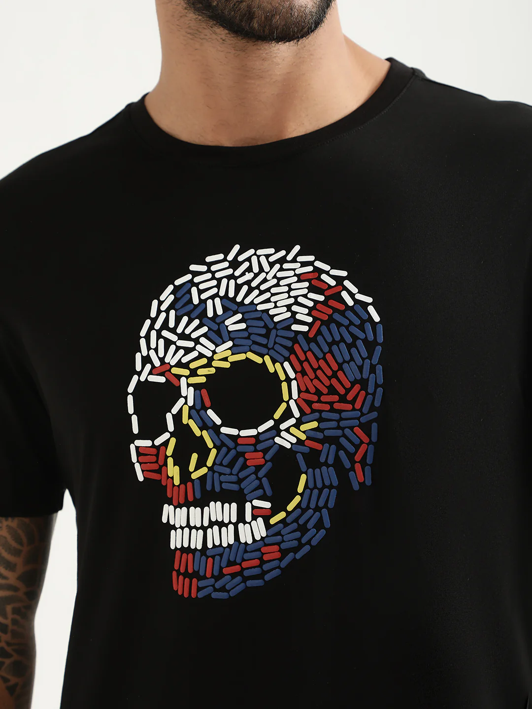 Antony Morato Black Printed Slim Fit Tshirt - Image 5