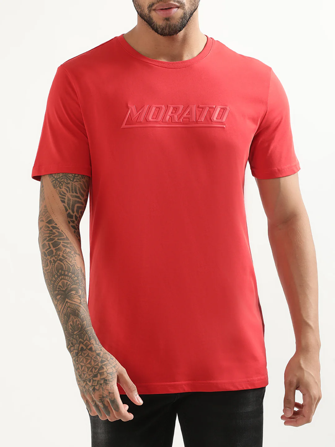 Antony Morato Red Logo Slim Fit Tshirt