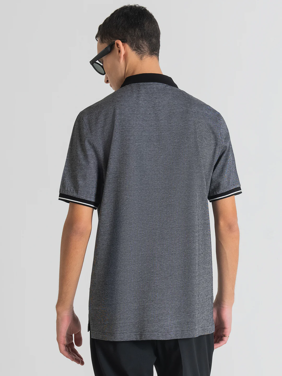 Antony Morato Grey Regular Fit Polo Tshirt - Image 2