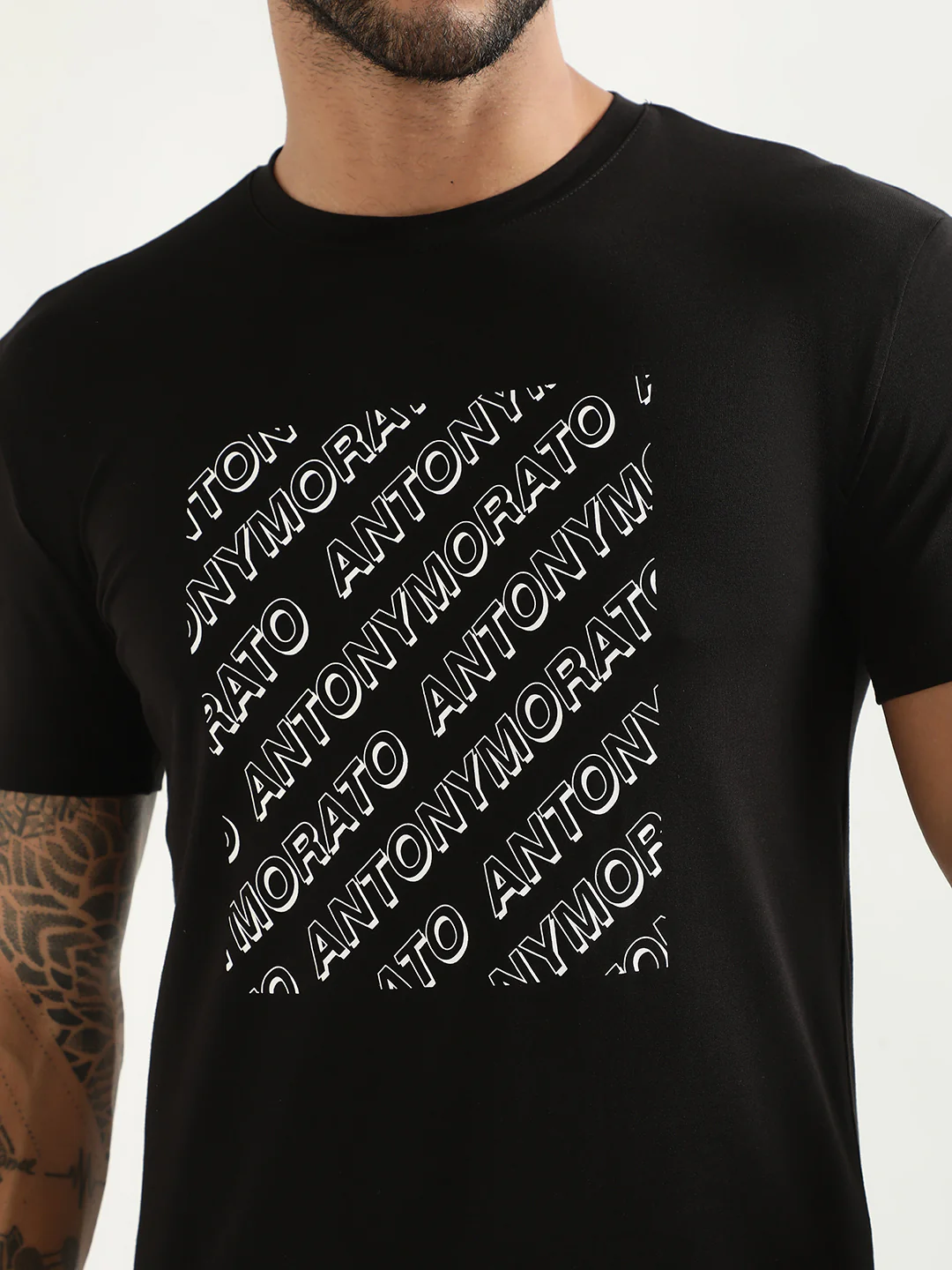 Antony Morato Black Logo Slim Fit Tshirt - Image 5