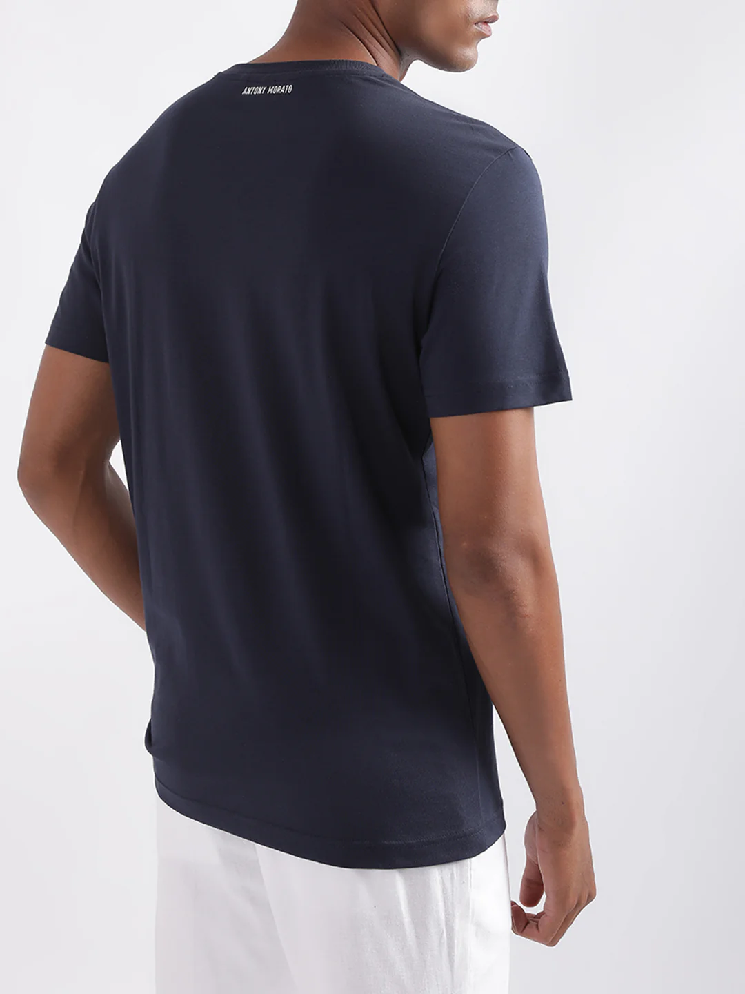 Antony Morato Blue Printed Regular Fit Tshirt - Image 3