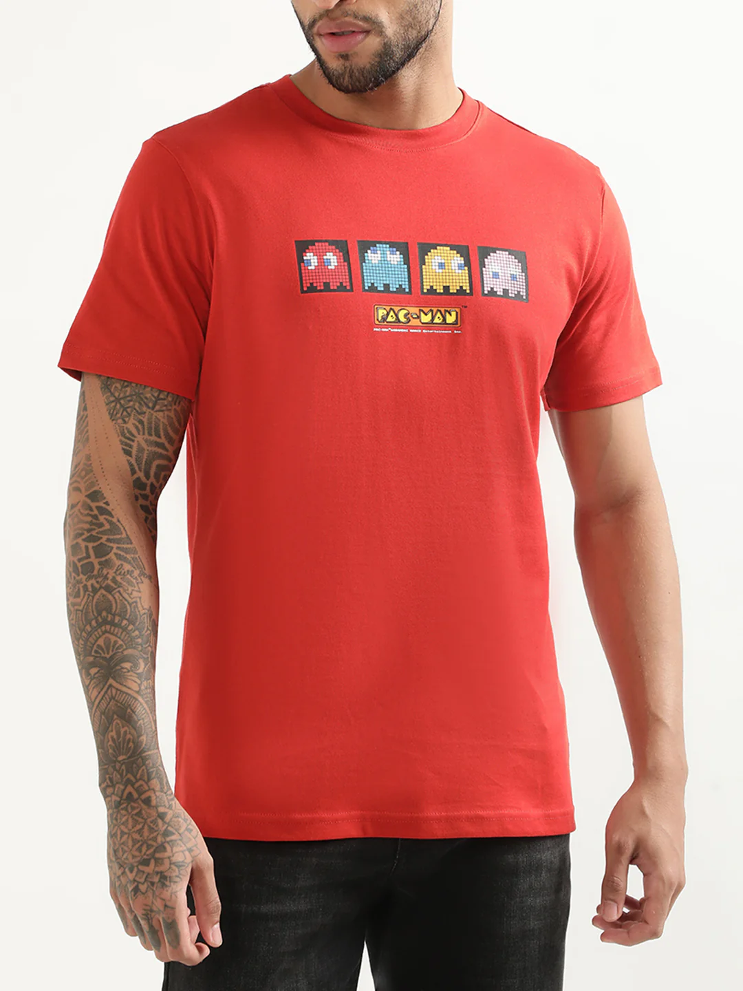 Antony Morato Red Printed Regular Fit Tshirt