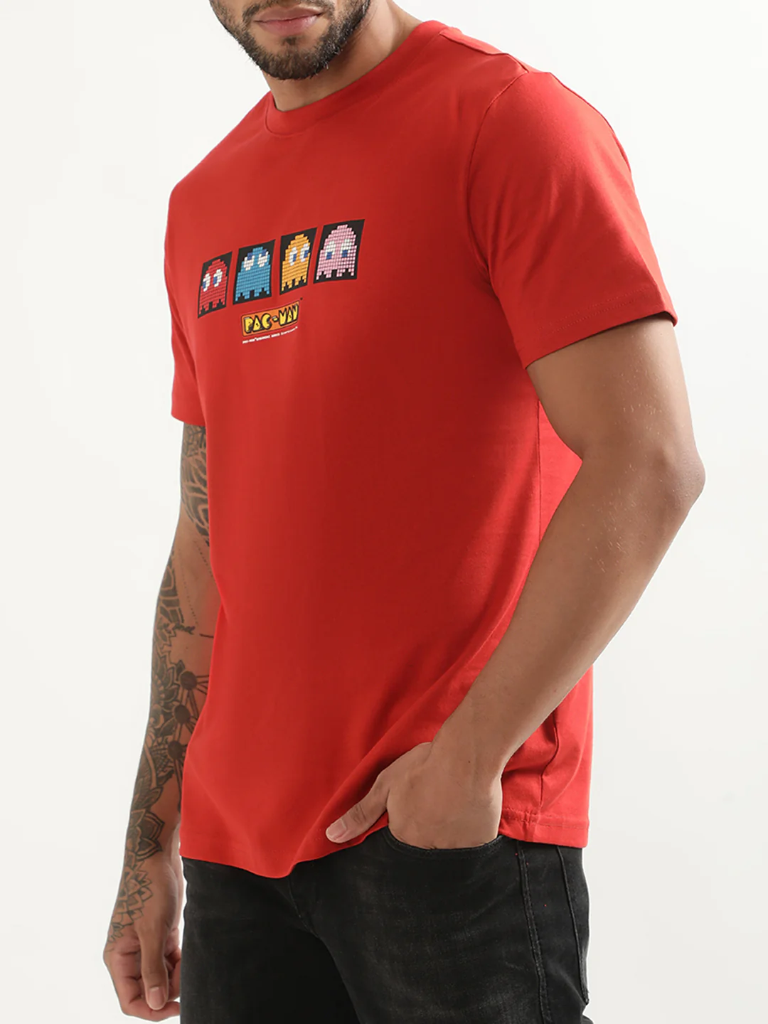 Antony Morato Red Printed Regular Fit Tshirt - Image 3