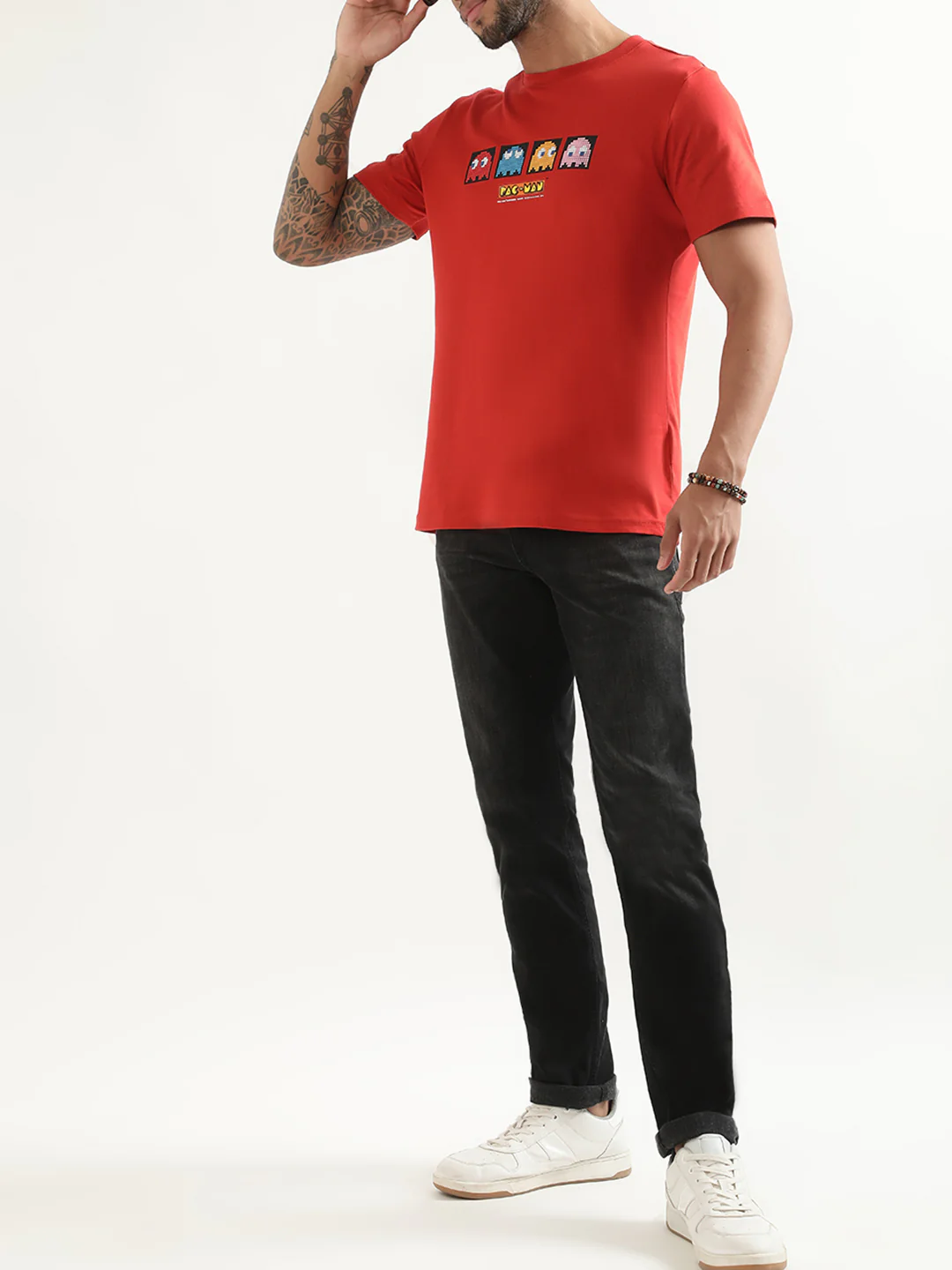 Antony Morato Red Printed Regular Fit Tshirt - Image 4