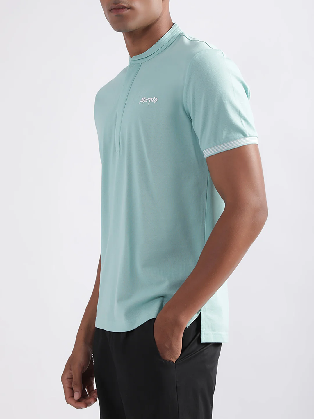 Antony Morato Turquoise Regular Fit Tshirt - Image 5