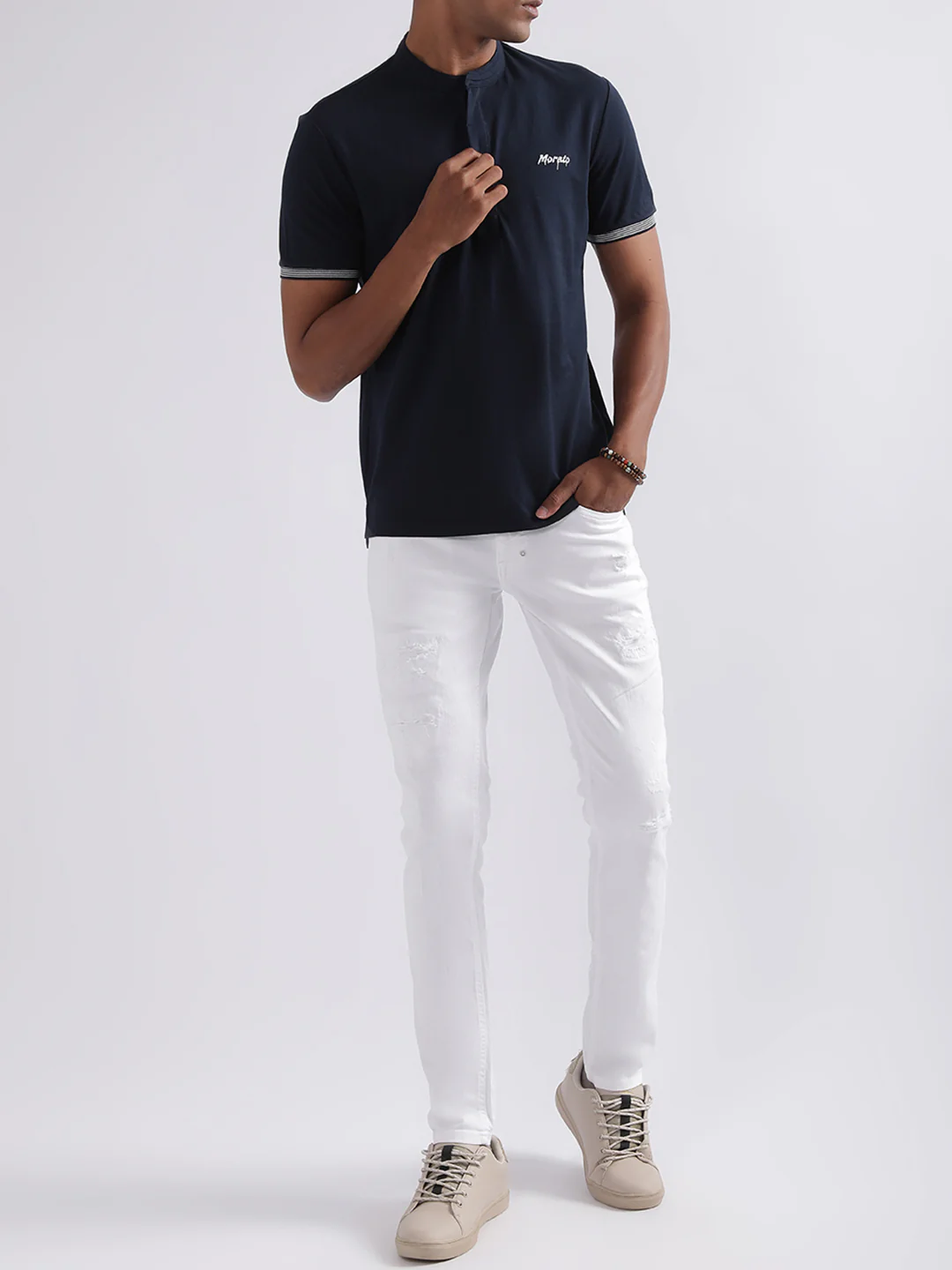 Antony Morato Blue Regular Fit Tshirt - Image 4
