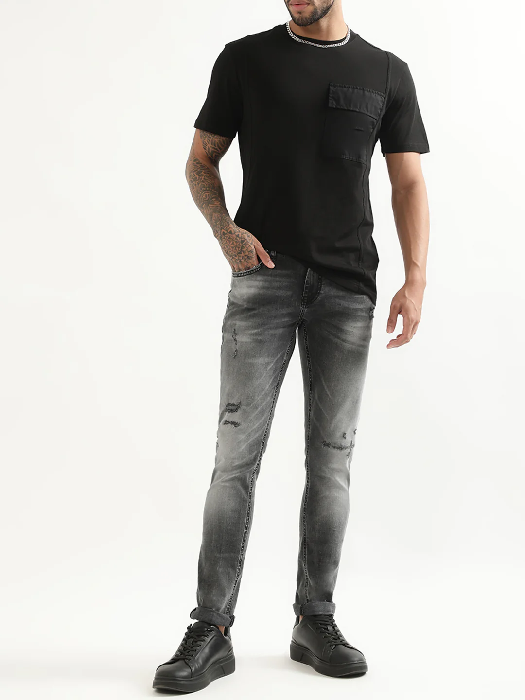 Antony Morato Black Regular Fit Tshirt - Image 4