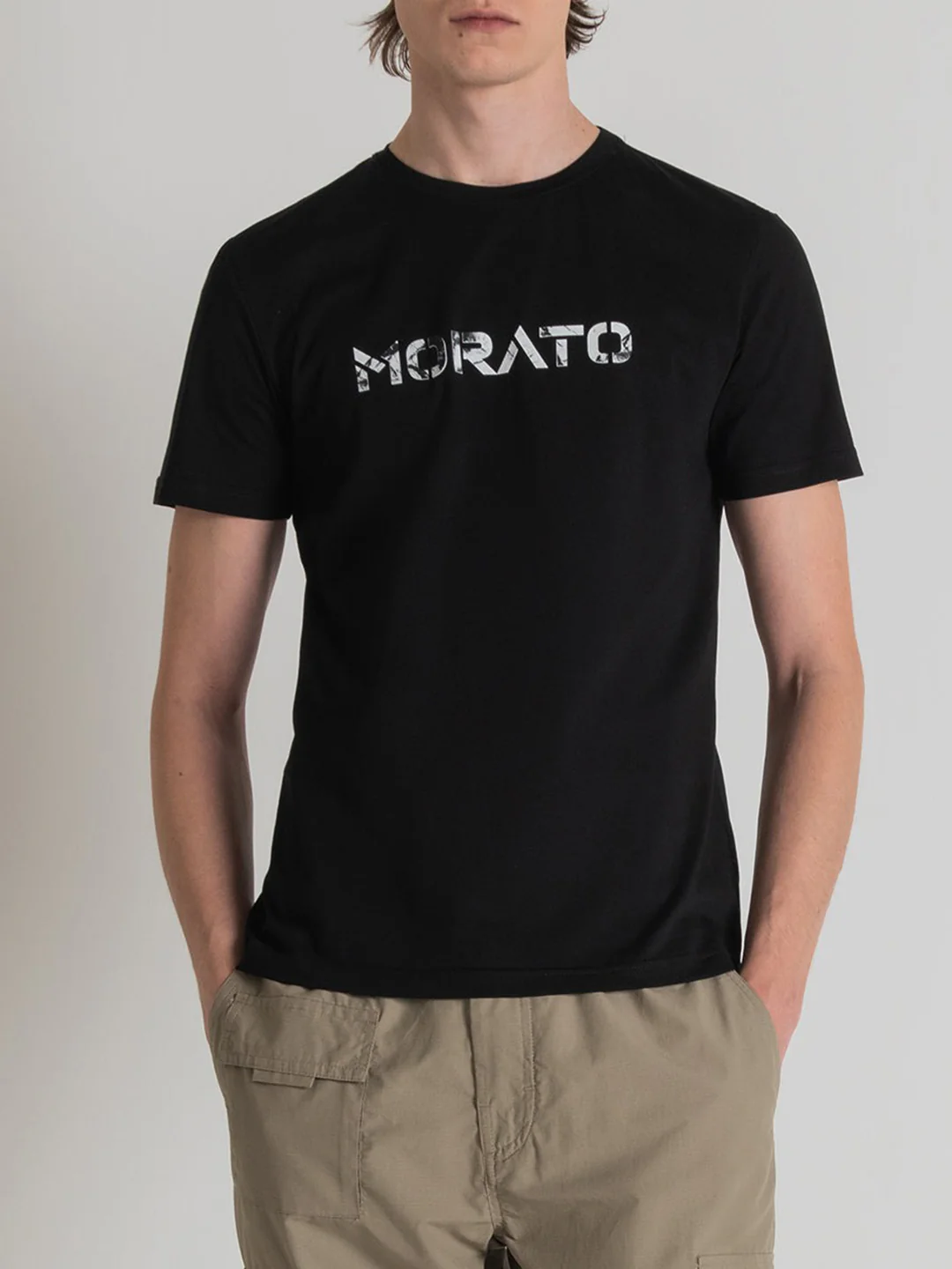 Antony Morato Black Printed Slim Fit Tshirt