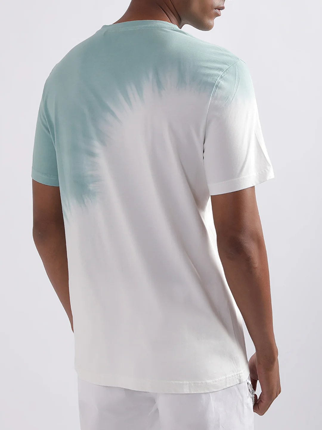 Antony Morato Turquoise Tie - Dye Regular Fit Tshirt - Image 3
