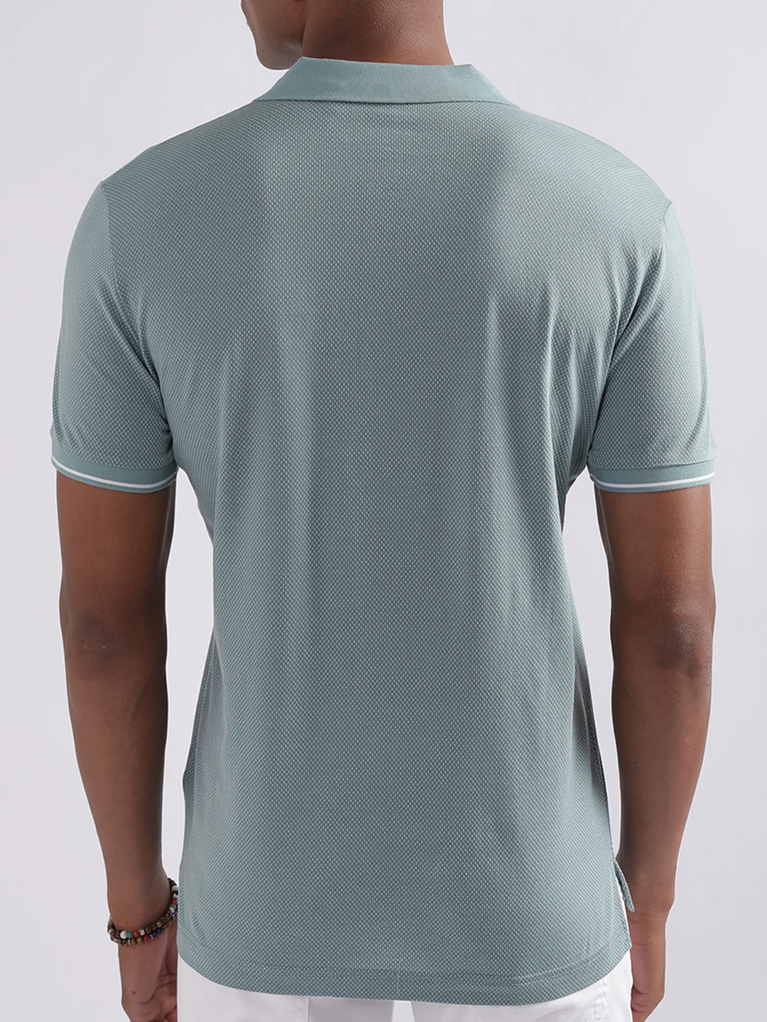 Antony Morato Turquoise Slim Fit Polo Tshirt - Image 3