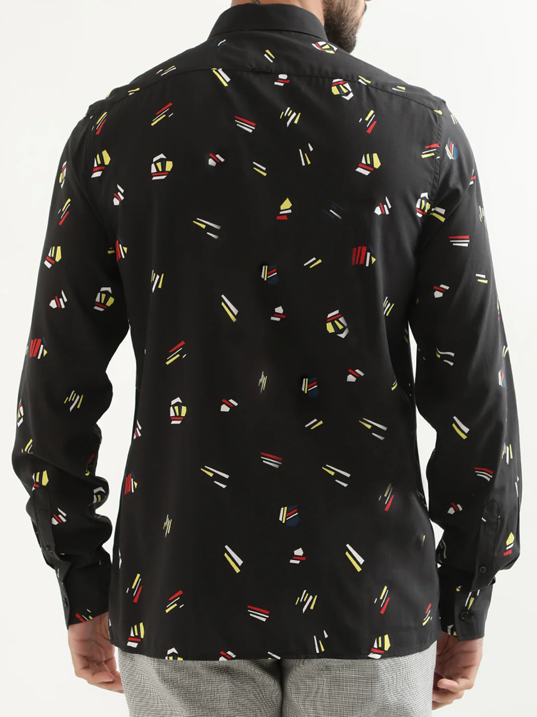 Antony Morato Black Printed Regular Fit Shirt - Image 2