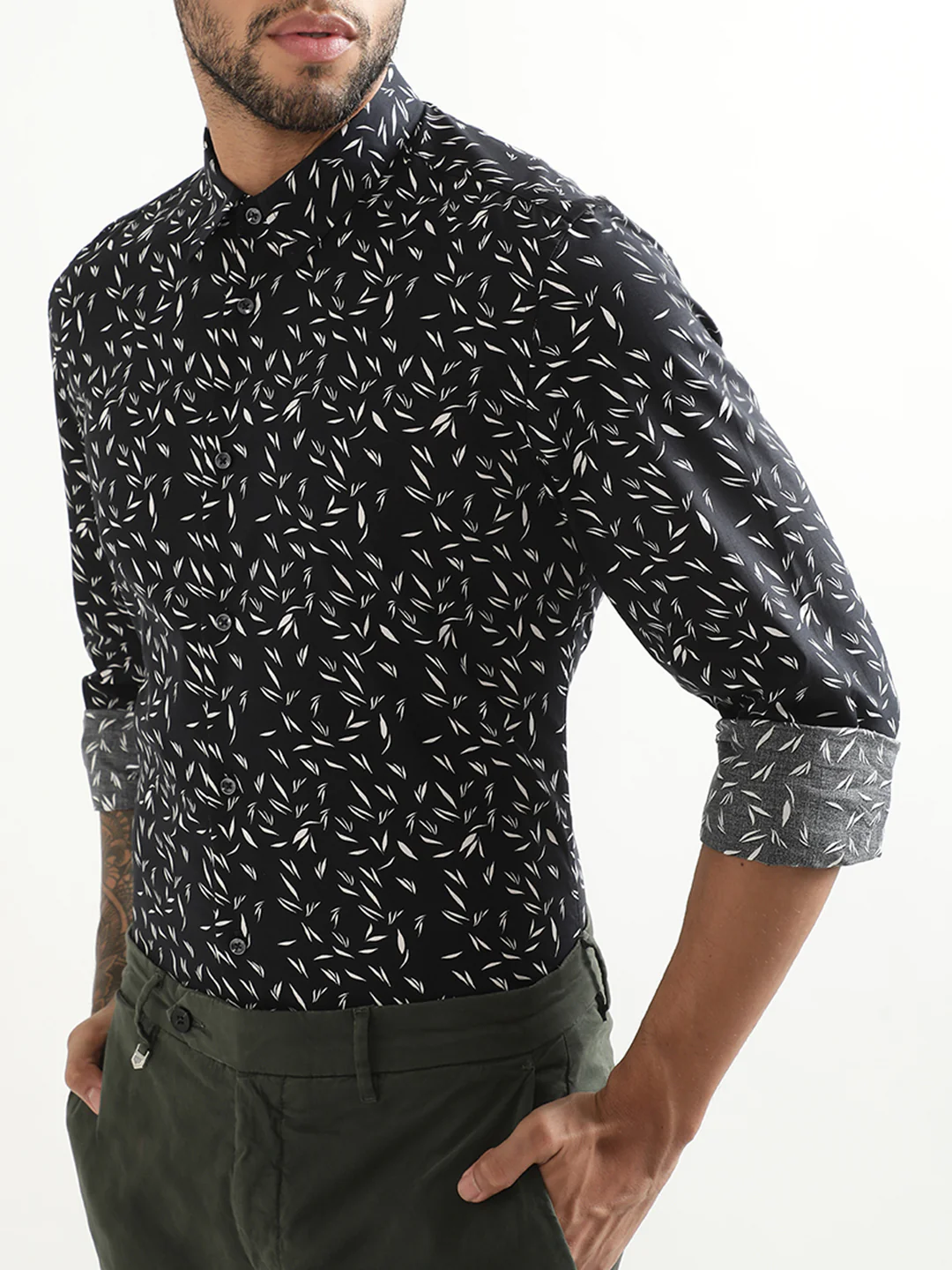 Antony Morato Blue Printed Slim Fit Shirt - Image 2