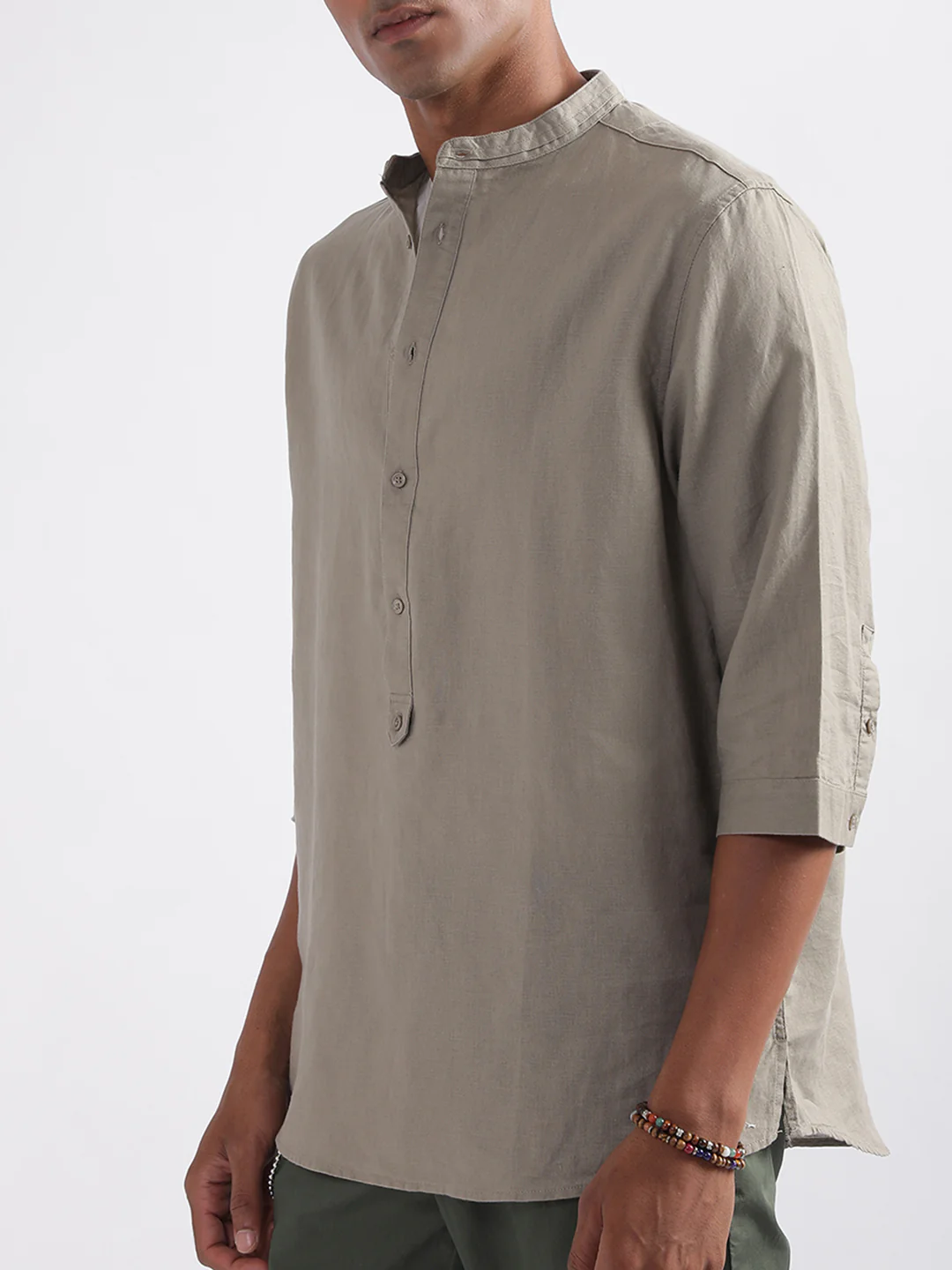 Antony Morato Beige Regular Fit Shirt - Image 2