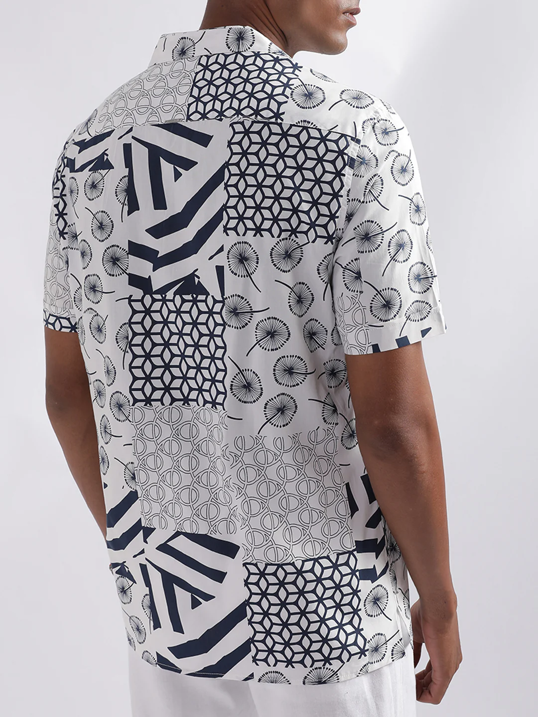 Antony Morato Blue Printed Regular Fit Shirt - Image 3
