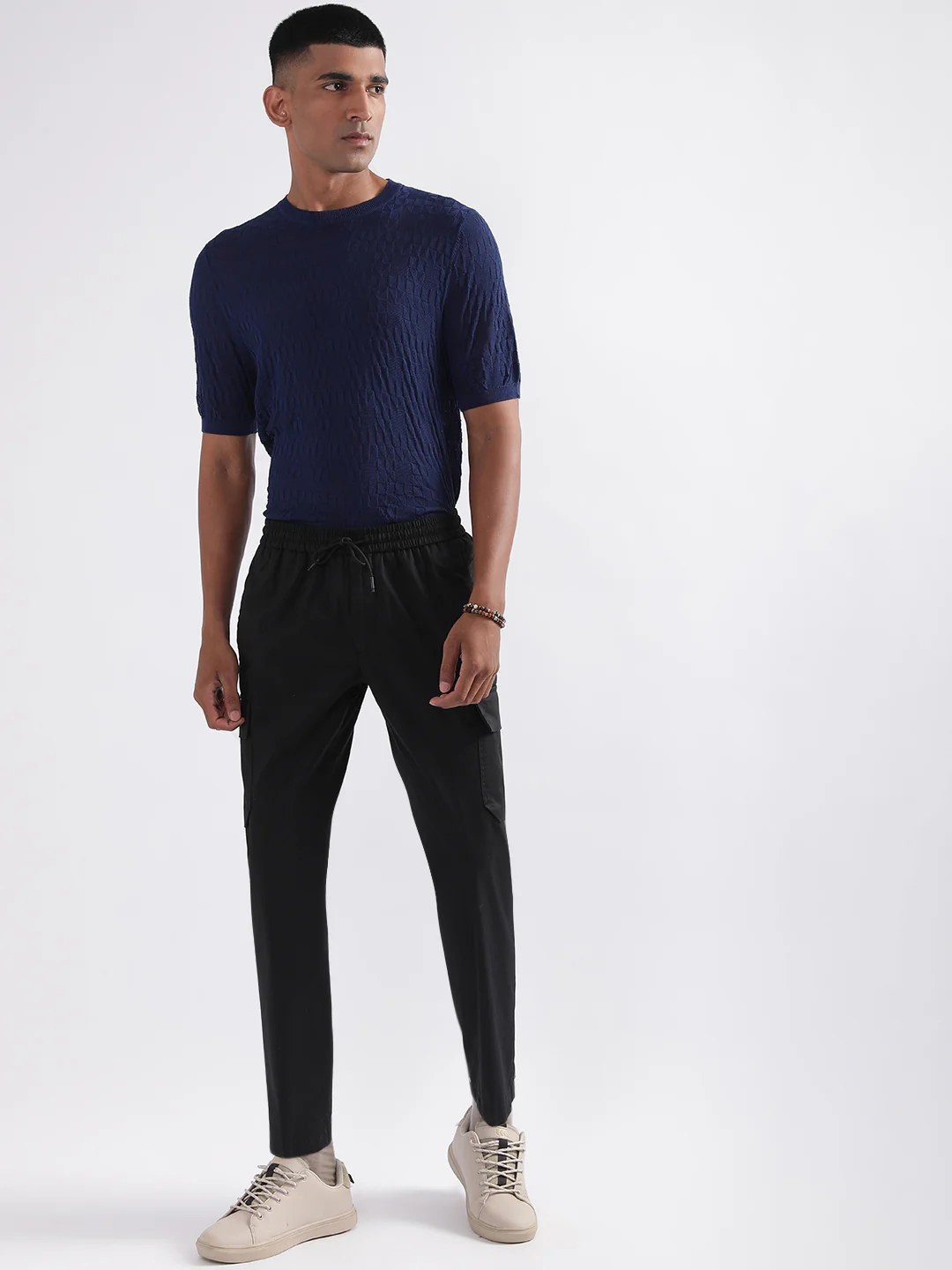 Antony Morato Men Mid-Rise Pure Cotton Jogger - Image 4