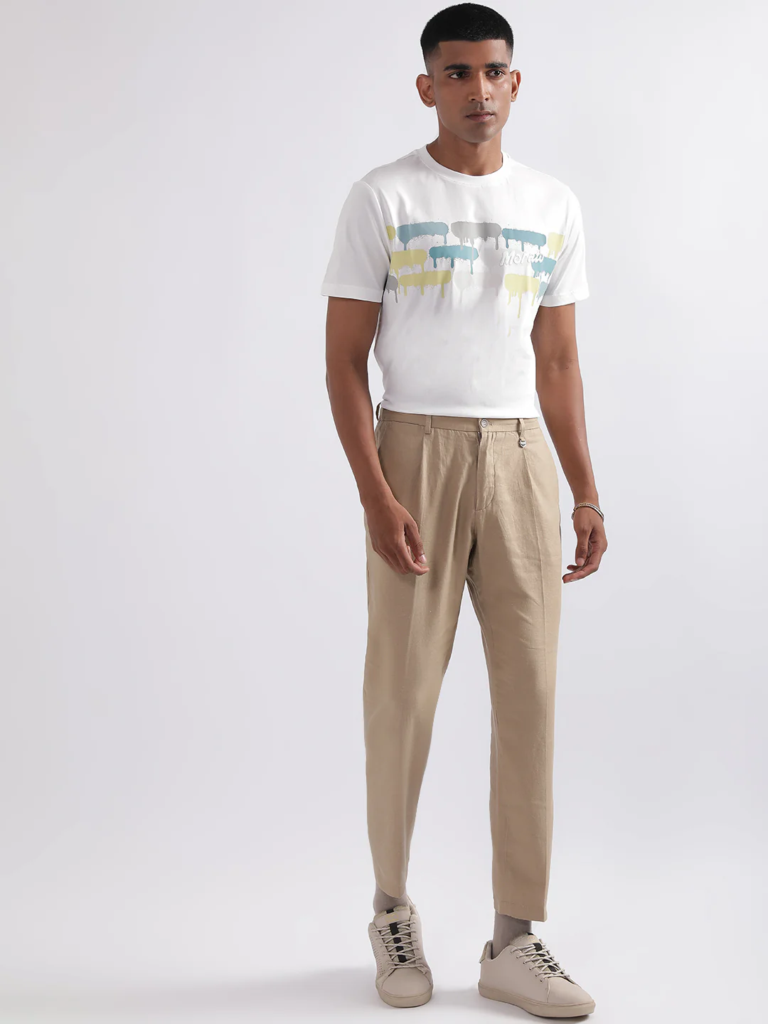 Antony Morato Men Carrot Mid-Rise Pleated Trouser - Image 5