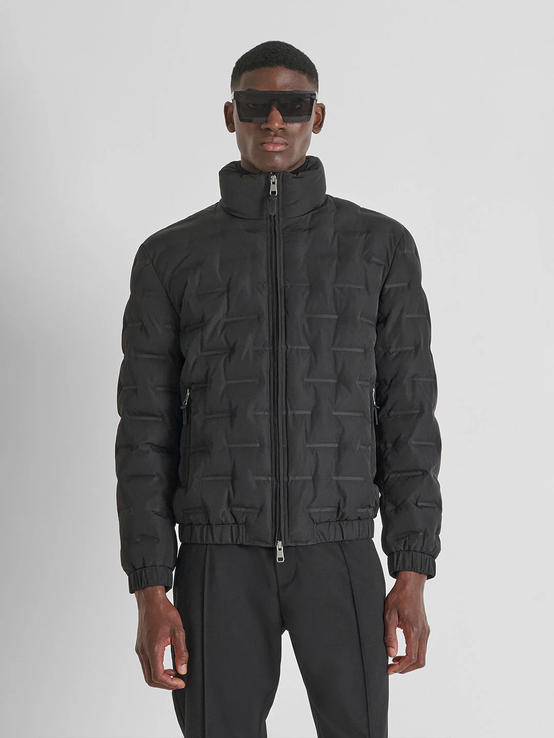 Antony Morato Men Black Solid Regular Fit Jacket