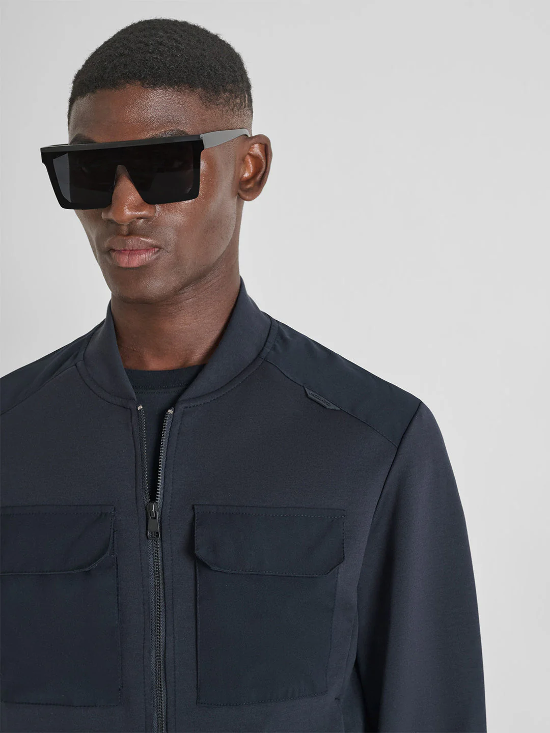 Antony Morato Men Navy Blue Solid Slim Fit Sweatshirt - Image 2