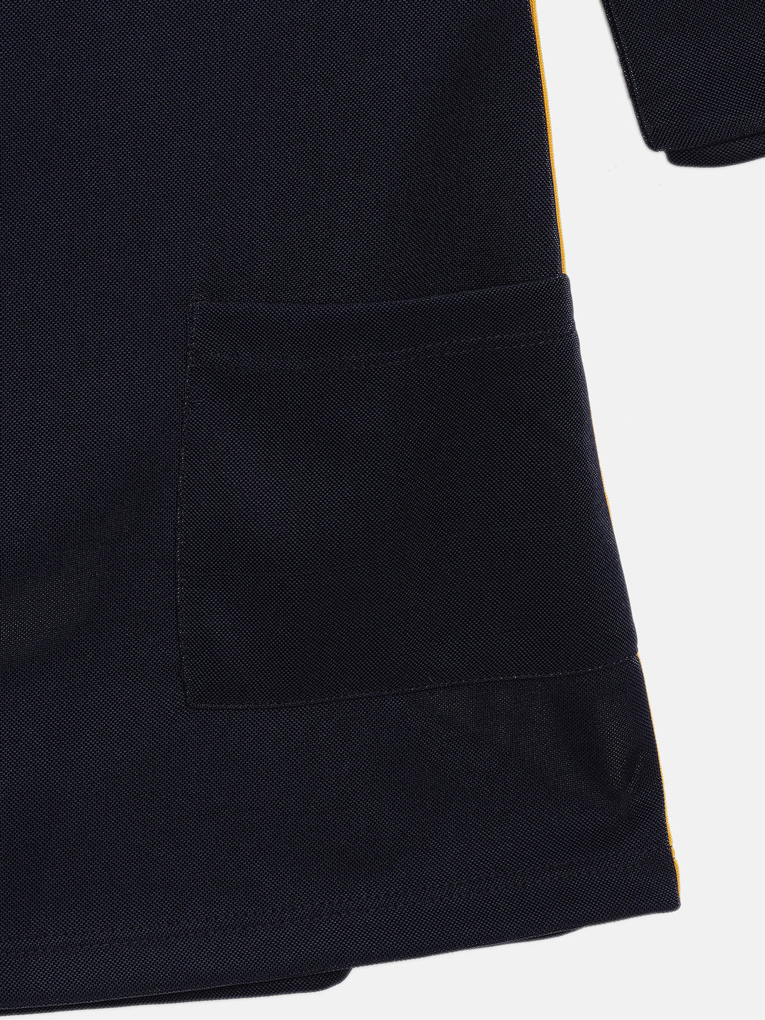 Blue Giraffe Girls Navy Solid Round Neck Dress - Image 2