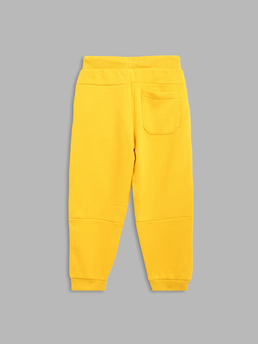 Blue Giraffe Boys Yellow Solid Regular Fit Sweatpant - Image 2