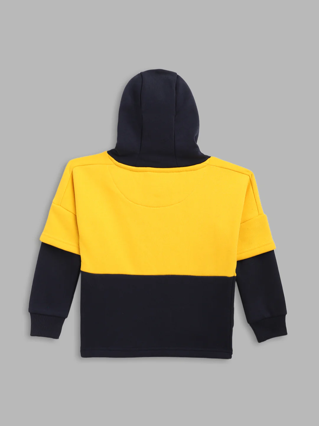 Blue Giraffe Boys Yellow Solid Round Neck Sweatshirt - Image 2
