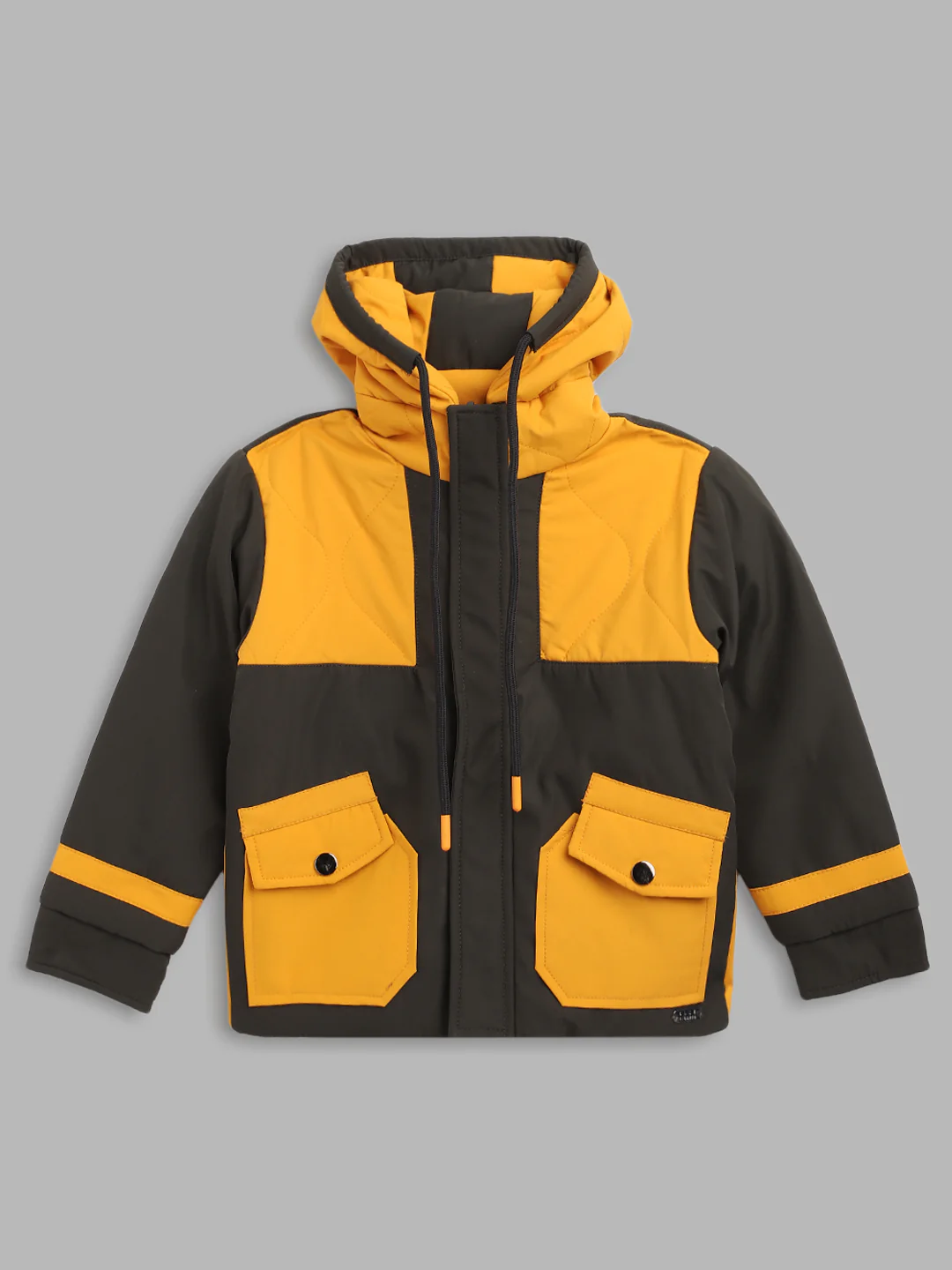 Blue Giraffe Boys Multi Solid Collar Jacket - Image 4