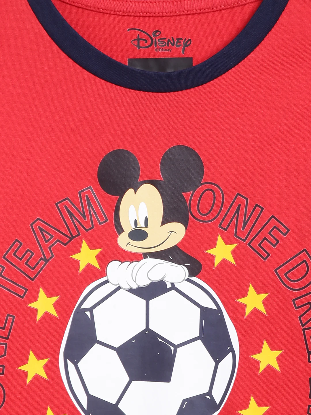 Blue Giraffe Boys Red Printed Round Neck Full Sleeves Tshirt - Image 3