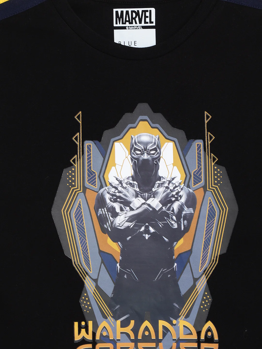 Blue Giraffe Boys Black Printed TShirt - Image 3