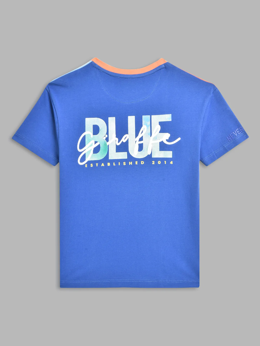 Blue Giraffe Girls Multi Colour Blocked Round Neck TShirt - Image 2