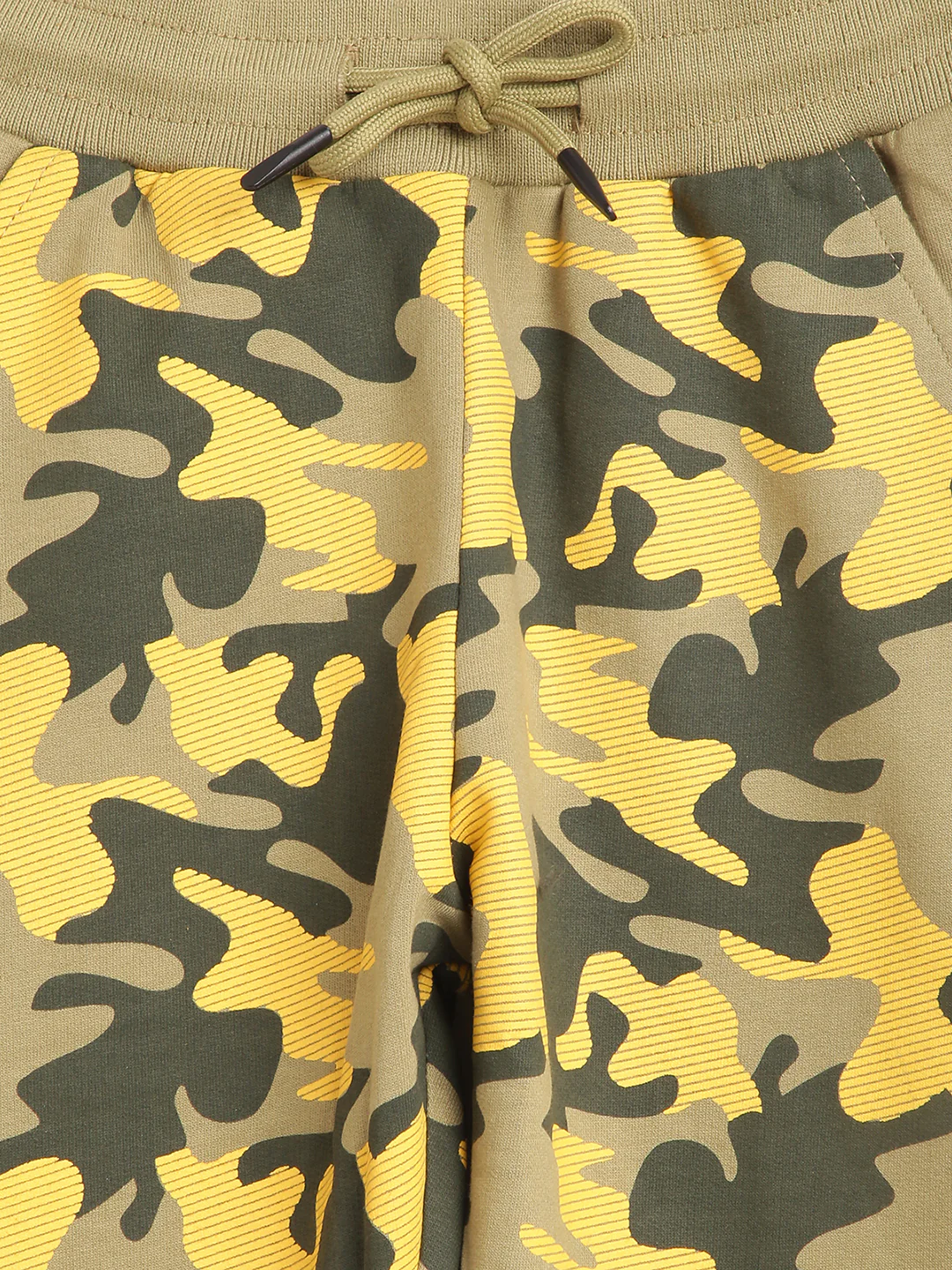 Blue Giraffe Boys Olive Printed Regular Fit Sweatpant - Image 3