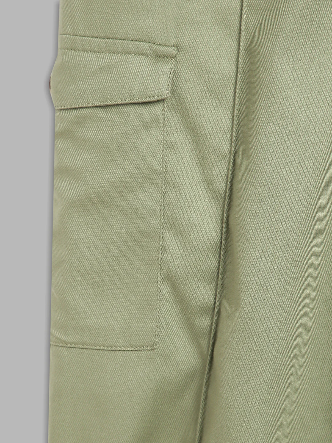Blue Giraffe Girls Olive Solid Regular Fit Trouser - Image 4