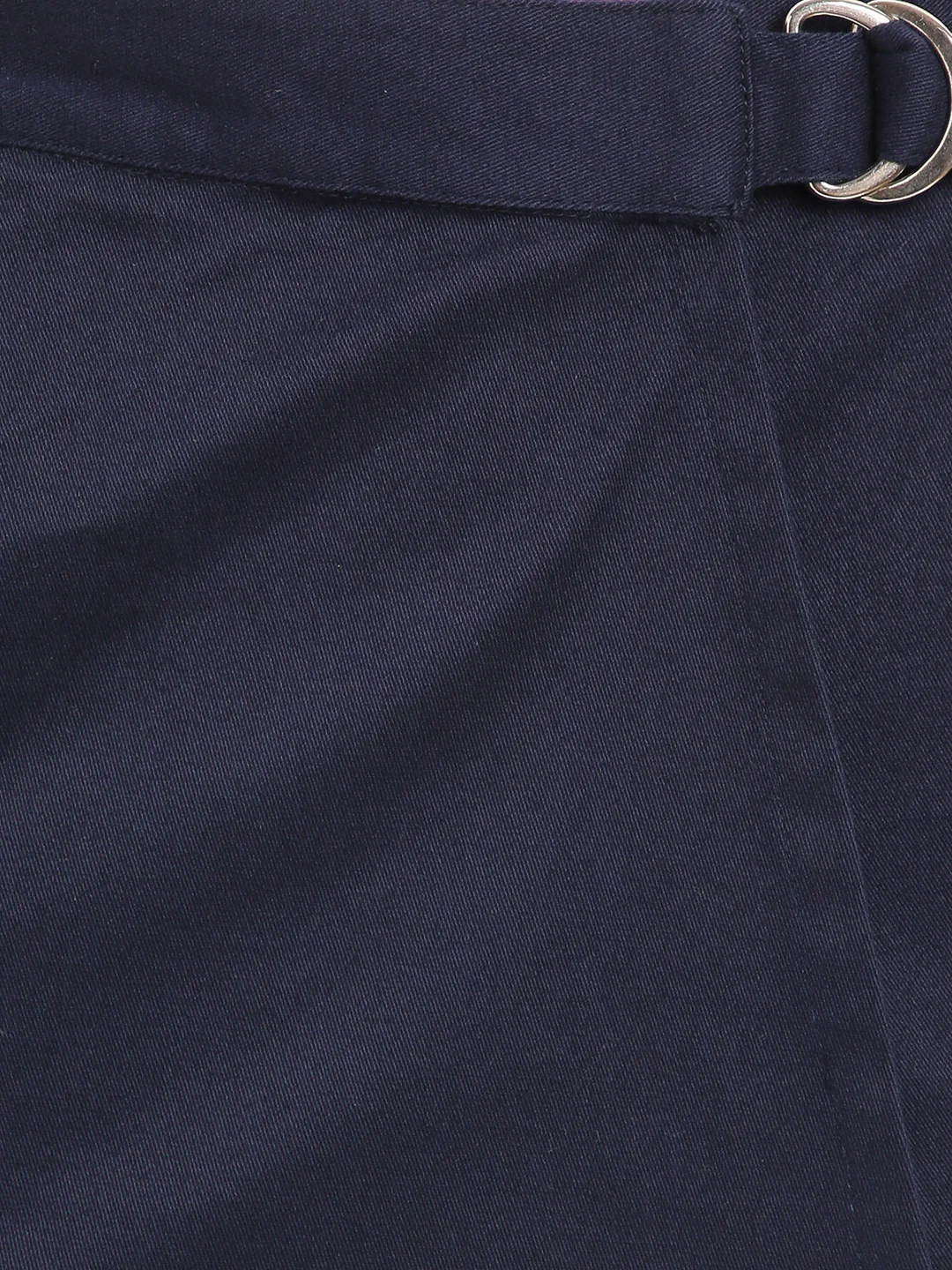 Blue Giraffe Girls Navy Blue Solid Regular Fit Skirt - Image 3