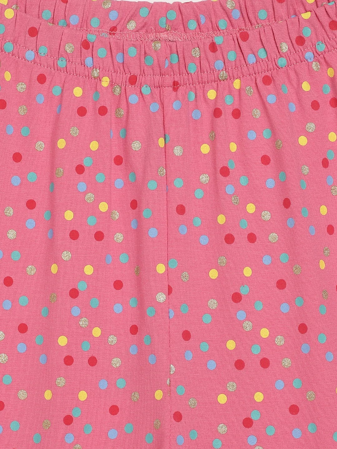 Blue Giraffe Girls Pink Printed Regular Fit Leggings - Image 3