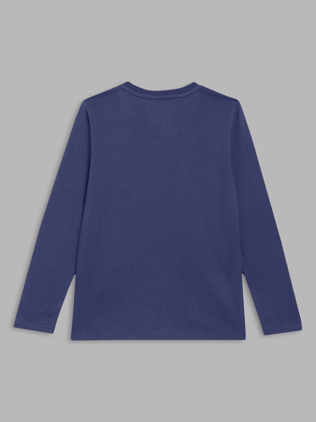 Blue Giraffe Boys Multicolor Colorblocked Round Neck Full Sleeves Tshirt - Image 2