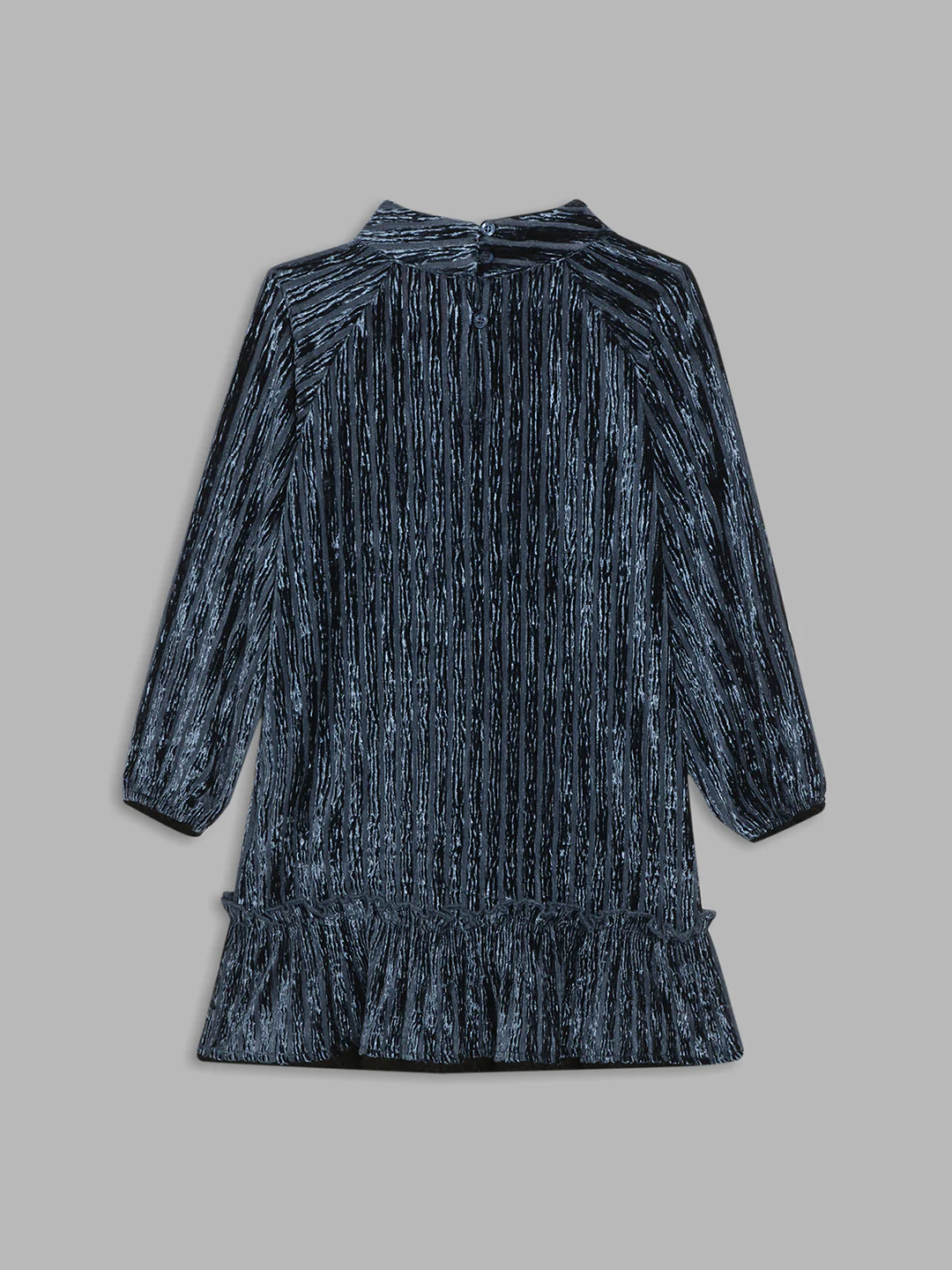Blue Giraffe Girls Teal Solid Collar Dress - Image 2